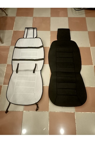TERLETMEZ SİYAH RENK ÜNİVERSAL OTO KILIF KOLTUK MİNDERİ ÖN 2 TAKM