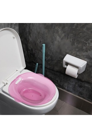Trendooze Homyl Pembe Tuvalet Banyo Havzası, Yaşlılar İçin Komfort Pembe