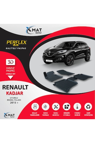 PASPAS 3D HAVUZLU X-MAT KADJAR 2015+ - PERFLEX PXM-RN28