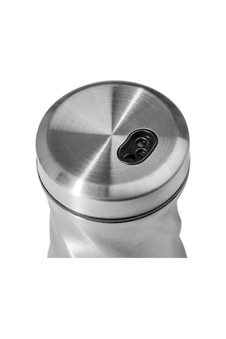 Nehir Burgulu Standlı 6 Parça Paslanmaz Çelik Baharatlık Seti