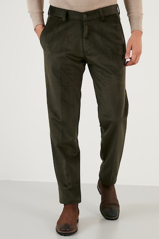 Buratti Normal Bel Regular Fit Düz Paça 2'Li Paket Erkek Kadife Pantolon 645Merlins2 Antrasit-Haki