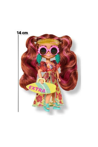 Extra Fly Minis Seyahat Bebeği Mayolu Ve Plaj Görünümü Aksesuarları İle Yaz Temalı Bebek 14 Cm Hgp62