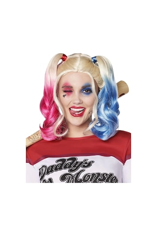 Suicide Squad Harley Quinn Kostüm Peruk