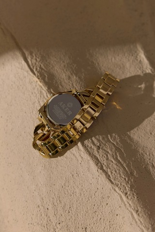 Yeşil/gold Accg1415 Zincir Kordon Kol Saati 34mm Yeşil/gold Altın