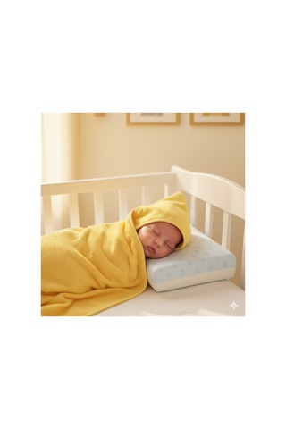 Hvc %100 Pamuk Bebek Kundak Havlu Sarı 84 X 99 Standart