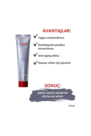 Medipeel Peptide 9 Volume Bio Tox Glow Wrapping Mask 70 Ml Parlak Ciltler Için Peptitli Film Maskesi M0489