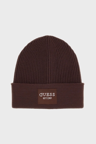 Guess Knitted Logolu Bere Aw5631vıs01 Kadın Bere Aw5631 Vıs01 Btc Koyu Kahve