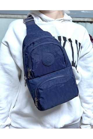 Su Geçirmez Kumaş Lacivert Unisex Body Bag Çapraz Omuz Çantası Lacivert