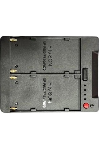 Andoer Npf-vm Np-f550 / F750 / F970 Piller İçin V-montaj Dönüştürücü Adaptörü
