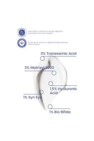 Cosmogenesis Labs Göz Altı Aydınlatıcı Krem 20ml - Koyu Halka Ve Şişlik Karşıtı Nemlendirici Vegan (TRANEKSAMİK ASİT)
