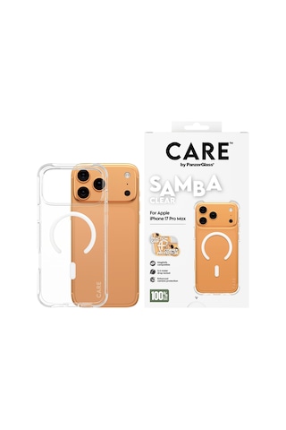 Care By Panzerglass Fashionable Apple Uyumlu iPhone 17 Pro Max Samba Transparent Beyaz Magsafe Kılıf