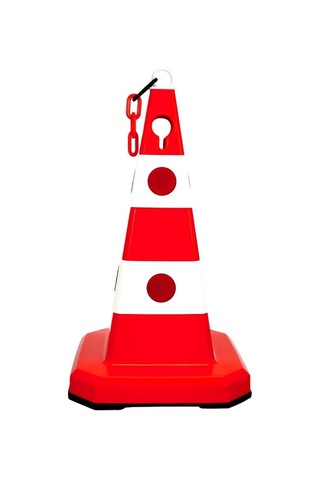 Ultra Kedi Gözlü Trafik Konisi Ağırlıklı 60 Cm Trafik Dubası N11.29