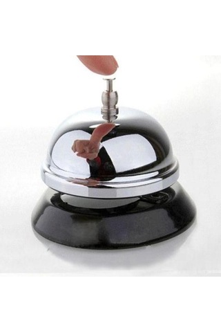 Leezsing Restoran Servis Zili Çelik Mutfak Çağırma Zili Bar Garson Çağırıcı El Basma Zil Asistan Çağırma Aleti Diğer