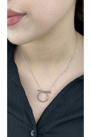 Xxx Çivi Figürlü, Paslanmaz Çelik Kolye 259, Gümüş Renk Gümüş