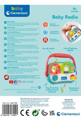 Clementoni Baby Bebek Radyosu 17459