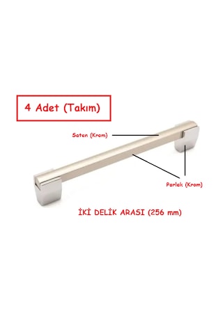 Marca Kulp 221 Model 256 Mm Krom Inox 4 Adet Krom-saten