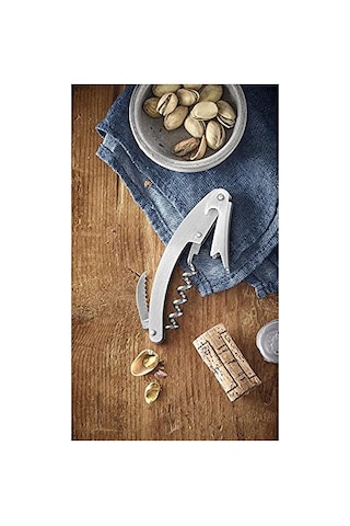 Wmf Clever&more Garson Tirbuşonu, 10 Cm, Cromargan Yüksek Kaliteli Mat Paslanmaz Çelik, Şişe Açacağı, Kapak Açacağı Ve Folyo Kesici, Tüm Mantar Tıpalar İçin Açık Bej
