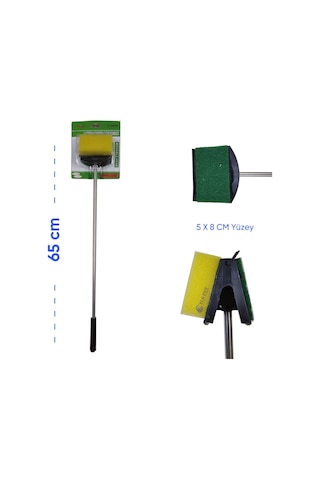 Liya Metal Saplı  Akvayum Cam Temizleme Sileceği 65 CM