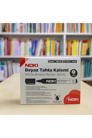 Noki Beyaz Tahta Kalemi Siyah Renk 12 Adet Siyah