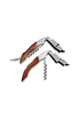 Dancemonkey 2 Parça Kısa Namlulu Şişe Açacağı, Taşınabilir Vidalı Şişe Açacağı Kahverengi