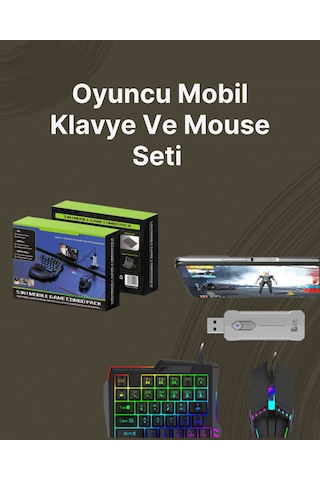 Kablosuz Mobil Oyun Kiti 5 Parça Tam Set