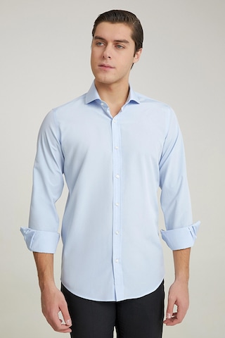 D'S Damat Ds Damat Slim Fit Mavi Düz Easy Iron Gömlek 2he02trkr139m Mavi