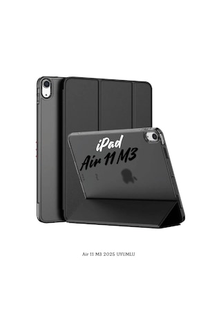 Apple Uyumlu iPad Air 11 2025 M3 Çip Katlanabilir Standlı Smart Cover Fuchsia Tablet Kılıfı Kapaklı Kılıf