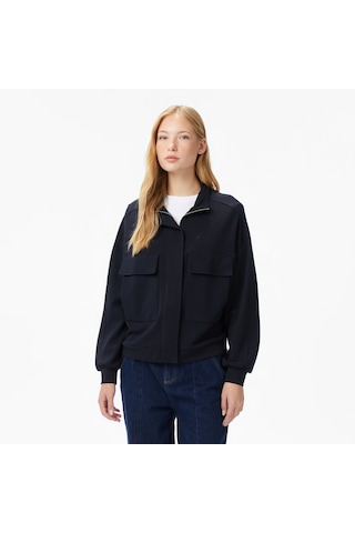 Nautica Kadın Siyah Oversize Sweatshirt Düz 57k614t Siyah
