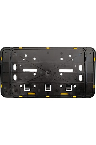 Çerçeveli Dikdörtgen Plakalık Plaka Altlığı Sarı 32x17cm 1 Adet