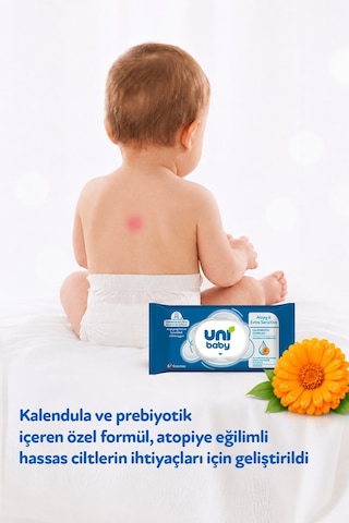 Uni Baby Atopy & Extra Sensitive Atopik Ciltlere Özel Islak Mendil 6x40 240 Yaprak 6'lı Set