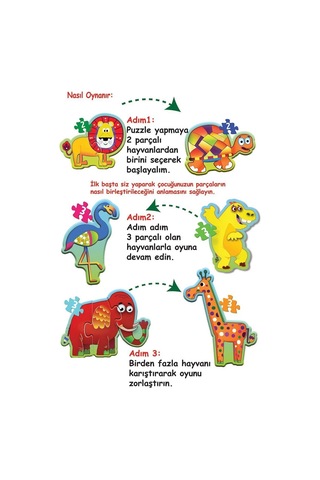 1727 Dıytoy, Baby Puzzle- Orman Hayvanları