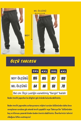Marco Ferry Erkek Üç Ip Şardonlu Büyük Beden Eşofman Altı 201157a Antrasit Melanj