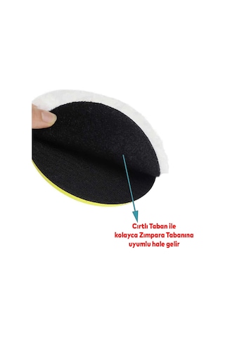 Pasta Cila Polisaj Parlatma Yünü Pedi Keçesi Süngeri+115 Mm Cırt Taban+matkap Aparatı+oto Pasta Cila 300 Gr 4'lü Set
