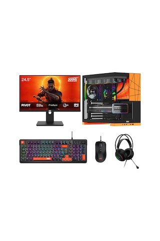 Dragos DRX8409 R5-5600 16 GB 512 GB NVMe 16 GB RTX5060Ti 24.5" Free Dos Masaüstü Oyuncu Bilgisayarı