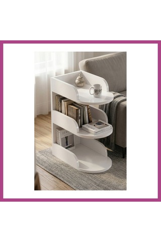Gees Global Yan Sehpa Suntalam Beyaz 60x43 Cm Gbzs