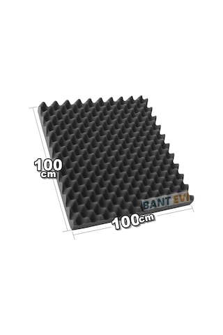 Akustik Yumurta Sünger 100x100cm Yapışkansız Ses Yalıtım Süngeri 30mm
