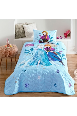 Lisanslı Disney Frozen Flower Power Cpp Tek Kişilik Yatak Örtüsü 000000001000046657