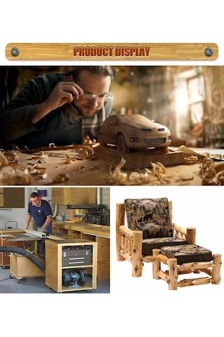 12 Parça Freze Uç Takımı Ahşap Oyma Ağaç Delme Çantalı Set 8  Mm