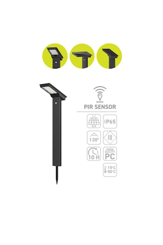 Ack Ag60-40831 Ip65 6500k Beyaz Solar Led Kazıklı Bahçe Armatürü
