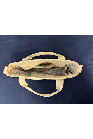 Lumya Atelier Lalezar Nakışlı Çanta Açık Krem