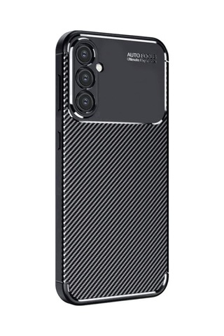 Galaxy Uyumlu A26 Kılıf Auto Focus Karbon Kapak - Siyah