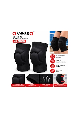 Avessa Vd-50 Voleybol Dizliği Xs Beden Siyah