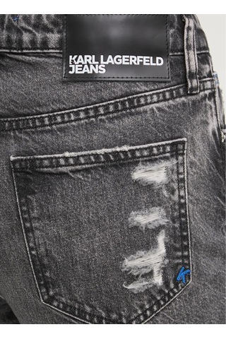 Karl Lagerfeld Jeans Antrasit Kadın %100 Organik Pamuk Denim Pantolon A1w10032