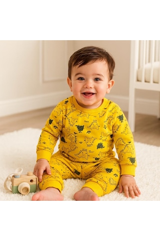 İndiana 2 İp Cep Detaylı Takım Sari