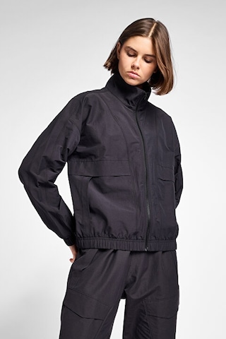 Lescon Kadın Antrenman Fermuarlı Kapşonlu Sweatshirt 25b-2060 Siyah