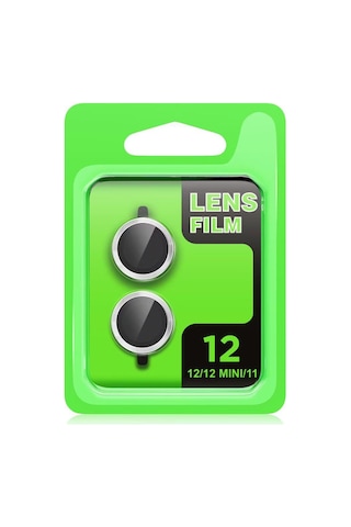 İphone 12 Raze Metal Kamera Lens - Mavi