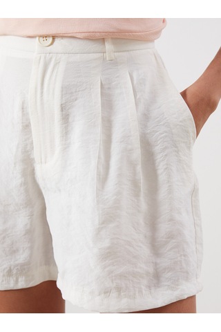 Lcw Vision Ekru Loose Fit Modal Karışımlı Kadın Şort
