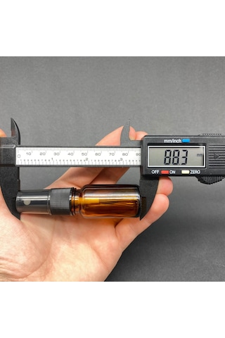 10 Ml Amber Cam Şişe Siyah Spreyli , 10cc Kahverengi Spreyli Boş Şişe X 6 Adet