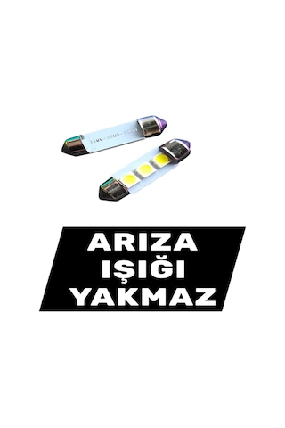 36mm 2 Adet Softit Led Ampul Canbus Plaka Tavan Bagaj Plaka Araç İç Aydınlatma Arıza Işığı Yakmaz