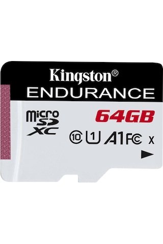 Kingston High Endurance SDCE/64GB 64 GB MicroSDXC Class 10 UHS-I Hafıza Kartı